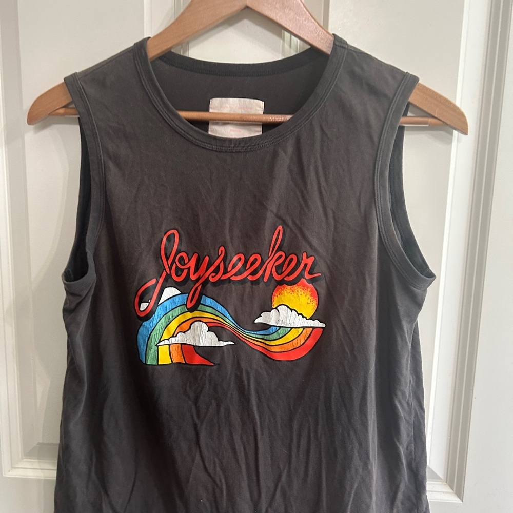 ban.do Charcoal Graphic Rainbow Joyseeker Muscle Tank Top size M. So soft. - Picture 2 of 9